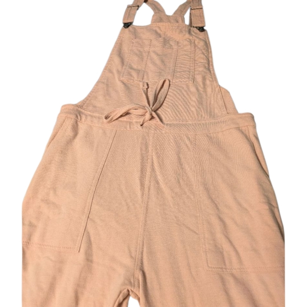WALLFLOWER Pink Jogger Style Overalls Adj Straps Pckts Drawcord Waist Stretch LG - Picture 4 of 15